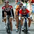 Frank Schleck et Kim Kirchen sont battus par Philippe Gilbert lors de la deuxième étape du Tour Méditéranéen 2005